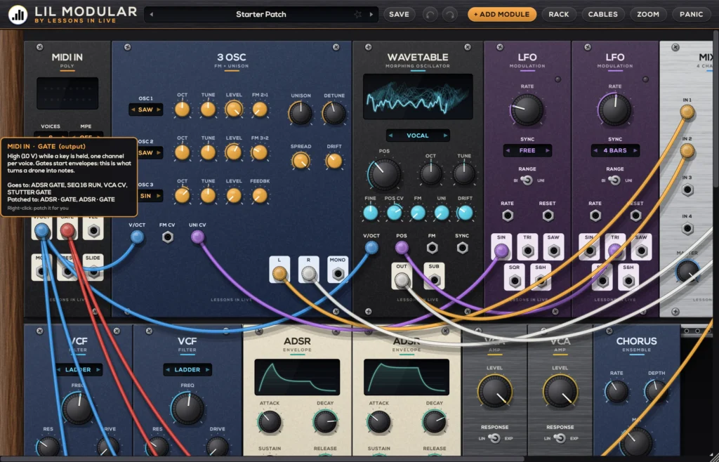 Lil Modular patching tips